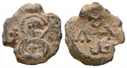 Byzantine Lead Seals, 7th - 13th Centuries
Reference:
Condition: Very Fine

Weight: 8 gr
Diameter: 22,3 mm