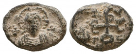 Byzantine Lead Seals, 7th - 13th Centuries
Reference:
Condition: Very Fine

Weight: 4,8 gr
Diameter: 18,7 mm