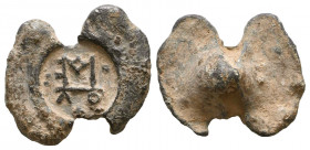 Byzantine Lead Seals, 7th - 13th Centuries
Reference:
Condition: Very Fine

Weight: 8,7 gr
Diameter: 24,6 mm