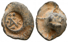 Byzantine Lead Seals, 7th - 13th Centuries
Reference:
Condition: Very Fine

Weight: 11,3 gr
Diameter: 25,2 mm