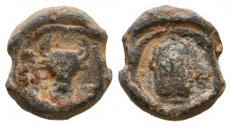 Greek Lead Seals, 
Reference:
Condition: Very Fine

Weight: 6,8 gr
Diameter: 16,3 mm
