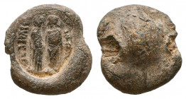 Greek Lead Seals, 
Reference:
Condition: Very Fine

Weight: 4,8 gr
Diameter: 17,2 mm