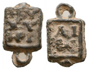 Ancient Lead Amulets, 
Reference:
Condition: Very Fine

Weight: 3,6 gr
Diameter: 18,9 mm