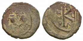 Heraclius with Heraclius Constantine AD 610-641. Cilicia Isauriae.
Reference:
Condition: Very Fine

Weight: 6.0 gr
Diameter: 25 mm