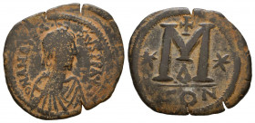 Byzantine Empire, Anastasius. 491-518. AD. Ae
Reference:
Condition: Very Fine

Weight: 17.1 gr
Diameter: 38 mm
