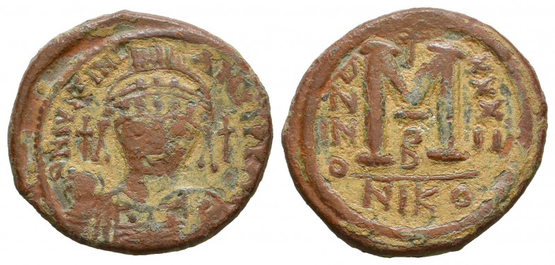 Byzantine Empire, Justinian. AD 527-565. AD. Ae
Reference:
Condition: Very Fine
...