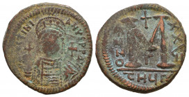Byzantine Empire, Justinian. AD 527-565. AD. Ae
Reference:
Condition: Very Fine

Weight: 17.9 gr
Diameter: 33 mm