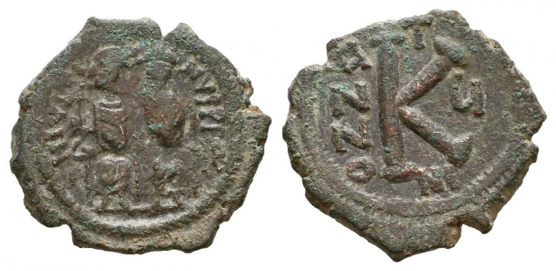 Byzantine Empire. Justin II with Sophia. 565-578. AE
Reference:
Condition: Very ...