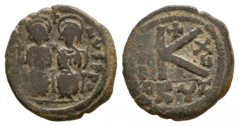 Byzantine Empire. Justin II with Sophia. 565-578. AE
Reference:
Condition: Very ...