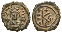 Byzantine Empire. Maurice Tiberius. 582-602. AE
Reference:
Condition: Very Fine

Weight: 5.9 gr
Diameter: 22 mm