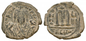 Byzantine Empire. Phocas. 602-610. AE
Reference:
Condition: Very Fine

Weight: 8.8 gr
Diameter: 27 mm