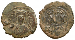 Byzantine Empire. Phocas. 602-610. AE
Reference:
Condition: Very Fine

Weight: 11.9 gr
Diameter: 31 mm