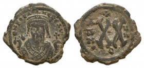 Byzantine Empire. Phocas. 602-610. AE
Reference:
Condition: Very Fine

Weight: 4.7 gr
Diameter: 20 mm