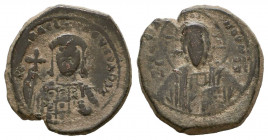 Byzantine Coins Ae, Anonymous, Bust of Jesus, 7th - 13th Centuries
Reference:
Condition: Very Fine

Weight: 9.9 gr
Diameter: 26 mm
