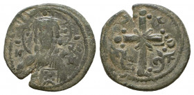 Byzantine Coins Ae, Anonymous, Bust of Jesus, 7th - 13th Centuries
Reference:
Condition: Very Fine

Weight: 3.9 gr
Diameter: 24 mm