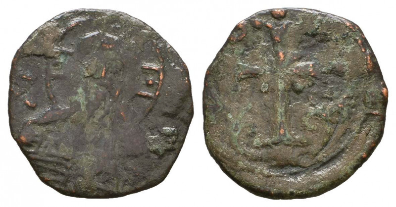 Byzantine Coins Ae, Anonymous, Bust of Jesus, 7th - 13th Centuries
Reference:
Co...