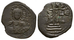 Byzantine Coins Ae, Anonymous, Bust of Jesus, 7th - 13th Centuries
Reference:
Condition: Very Fine

Weight: 8.2 gr
Diameter: 26 mm