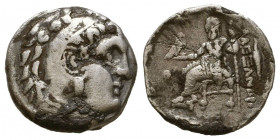 Kings of Macedon . Alexander III. "the Great" (336-323 BC). AR Drachm 
Reference:
Condition: Very Fine

Weight: 3.1 gr
Diameter: 17 mm