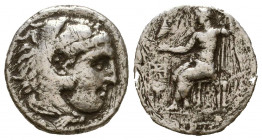 Kings of Macedon . Alexander III. "the Great" (336-323 BC). AR Drachm 
Reference:
Condition: Very Fine

Weight: 3.6 gr
Diameter: 18 mm