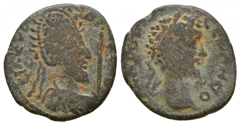 MESOPOTAMIA. Edessa. Septimius Severus (193-211) with Abgar VIII. Ae
Reference:
...