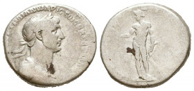 Trajan AR Didrachm of Caesarea, Cappadocia. AD 112-114.
Reference:
Condition: Very Fine

Weight: 6.6 gr
Diameter: 19 mm