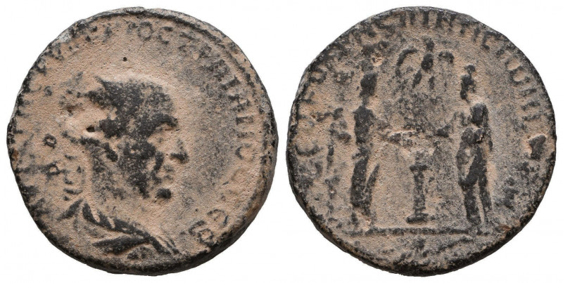 Traianus Decius (249-251 AD). AE 
Reference:
Condition: Very Fine

Weight: 13.5 ...