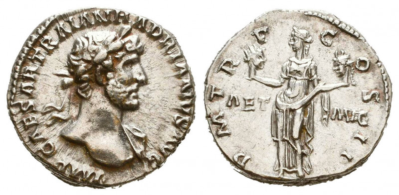 Hadrian AR Denarius. Rome, AD 132-134. 
Reference:
Condition: Very Fine

Weight:...