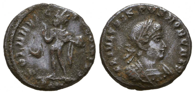 CRISPUS, d. 326 AD. AE Follis
Reference:
Condition: Very Fine

Weight: 3.2 g...