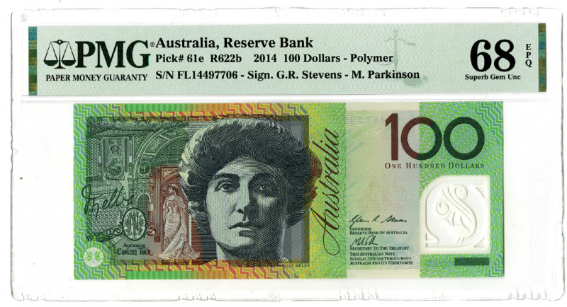 Reserve Bank of Australia. 2014. "Top Pop" Issued Banknote.
Australia. 2014. $1...