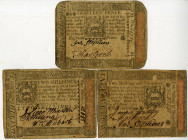 Pennsylvania Colonial Currency Trio, October 1st, 1773.