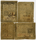 Pennsylvania Colonial Currency Quartet, October 25th, 1775