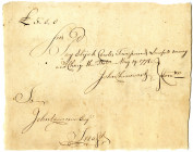 Revolutionary War Connecticut, 1778 Handwritten Promissory Note