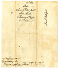 Revolutionary War Promissory Note, 1779 Signed by Jedediah Huntington
