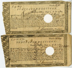 State of Connecticut, 1780 Treasury Office "Continental Army" Payment Pair