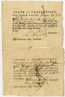 State of Connecticut, Pay-Table Office, 1781-82 Tax Pair Signed by Fenn Wadsworth and Jedediah Huntington