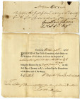 Revolutionary War Connecticut, 1783 Promissory Note and Certificate Pair