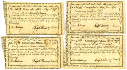 Connecticut Comptroller's Office, 1790-91 Issued Payment Quartet