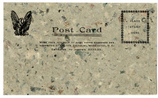 Macerated Bank Note Currency made into an Unused Postcard, ca.1900