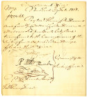 New York, 1828 Comptrollers Office Payment Signed by Mayor William Paulding Jr. and Richard Riker