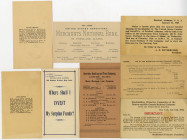 Banking, and Shareholder Document Assortment, ca.1880-1920s