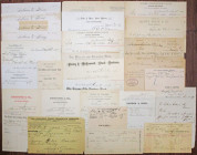 Early San Francisco and Nevada Ephemera and Purchase Order Assortment, ca.1870s-90s
