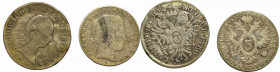Austria, 3 kreuzer 1791 and 1837