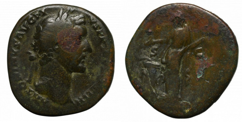 Roman Empire, Antoninus Pius, Sestertius Ładny, obiegowy egzemplarz. Patyna. Awe...