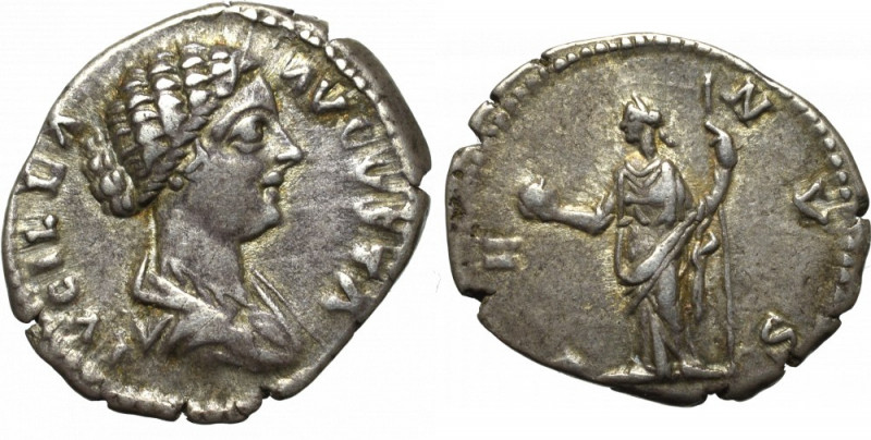 Roman Empire, Lucilla, Denarius Ładny egzemplarz rzadszej typologicznie pozycji....