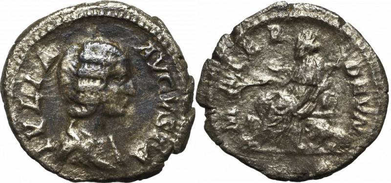 Roman Empire, Julia Domna, Denarius Ładny egzemplarz. Patyna. Awers: popiersie c...