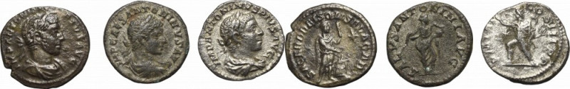 Roman Empire, Elagabalus, Denarii Obiegowe egzemplarze. Awers:&nbsp; Popiersie C...