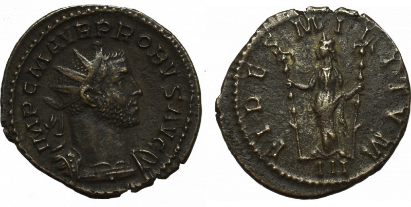 Roman Empire, Aurelian, Antoninian Lugdunum OBVERSE: IMP C M AVR PROBVS AVG REVE...