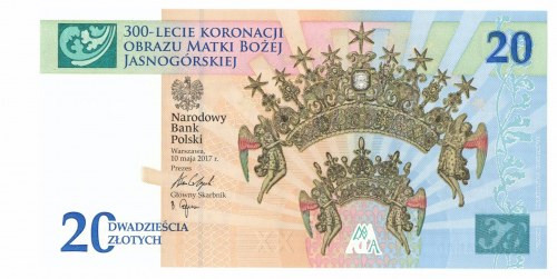 III RP, 20 złotych 2017 - 300-lecie koronacji Obrazu Matki Boskiej Jasnogórskiej...