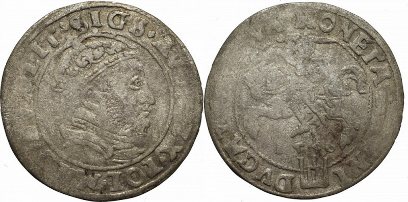 Sigismundus II Augustus, Groschen 1546, Vilnius - SIGS Obiegowy egzemplarz drugi...