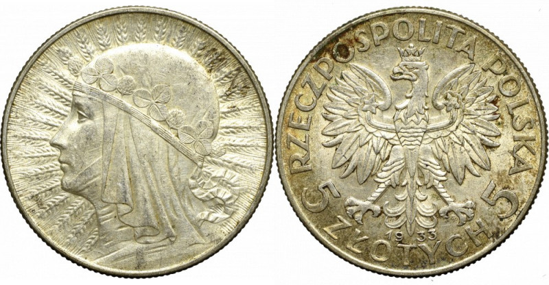 II Republic of Poland, 5 zloty 1933 Polonia Bardzo ładnie zachowany egzemplarz. ...